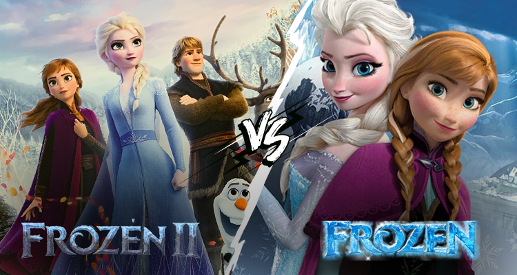 Comparison between Frozen 1 and Frozen 2 Movie Explainer Video Makers