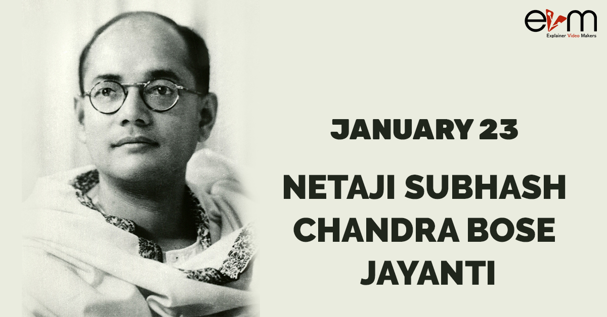 fløjl Underinddel Barber 23rd Jan: Netaji Subhash Chandra Bose Jayanti - Explainer Video Makers